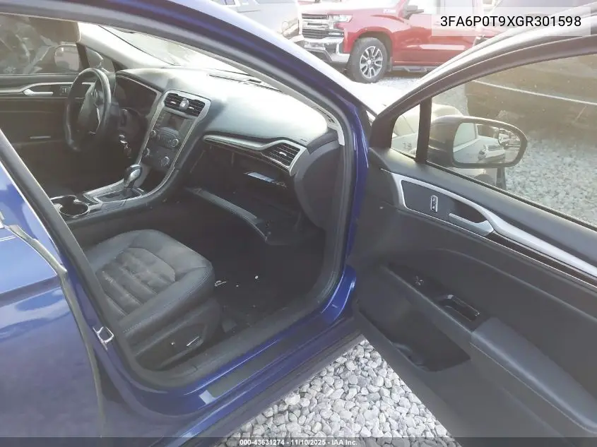 3FA6P0T9XGR301598 2016 Ford Fusion Se