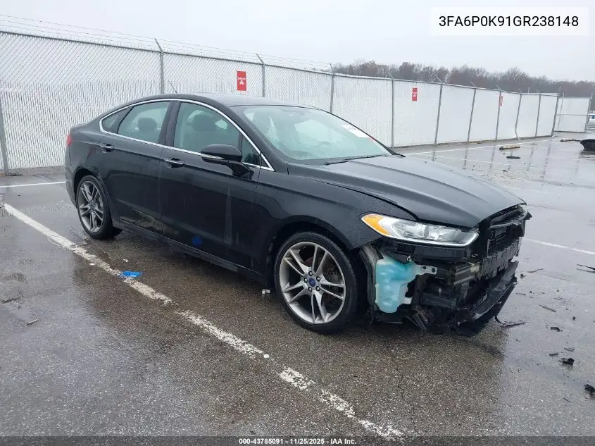 3FA6P0K91GR238148 2016 Ford Fusion Titanium