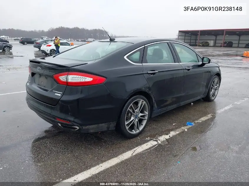 3FA6P0K91GR238148 2016 Ford Fusion Titanium