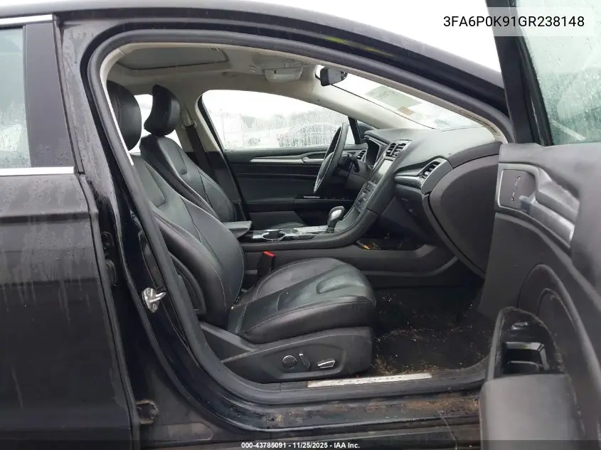 3FA6P0K91GR238148 2016 Ford Fusion Titanium