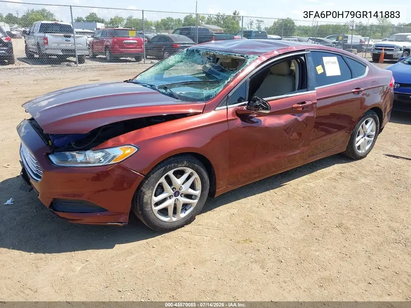 2016 Ford Fusion Se VIN: 3FA6P0H79GR141883 Lot: 45570088