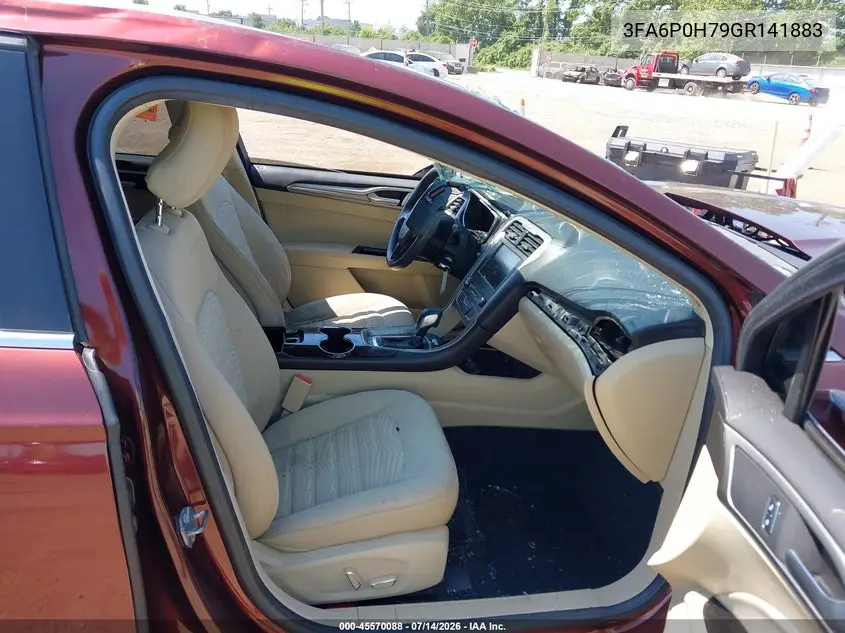 2016 Ford Fusion Se VIN: 3FA6P0H79GR141883 Lot: 45570088
