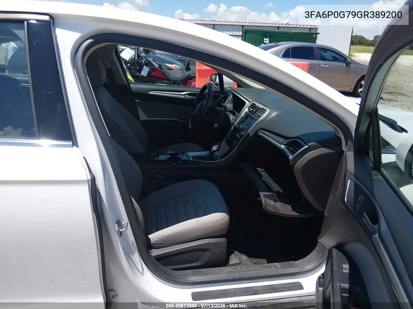 2016 Ford Fusion S VIN: 3FA6P0G79GR389200 Lot: 45611098