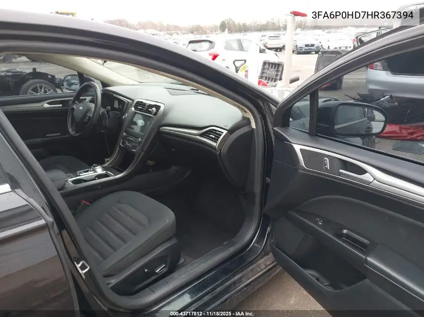 3FA6P0HD7HR367394 2017 Ford Fusion Se
