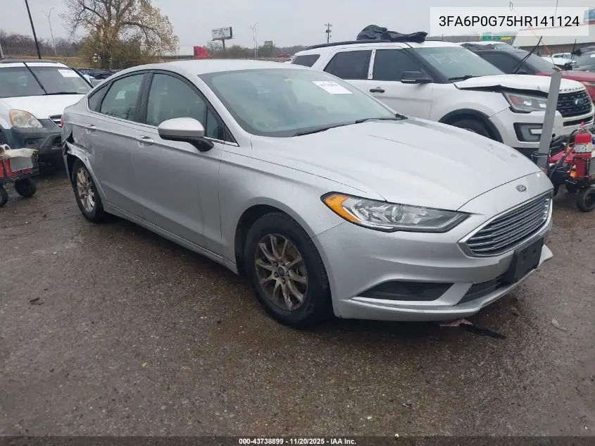 3FA6P0G75HR141124 2017 Ford Fusion S