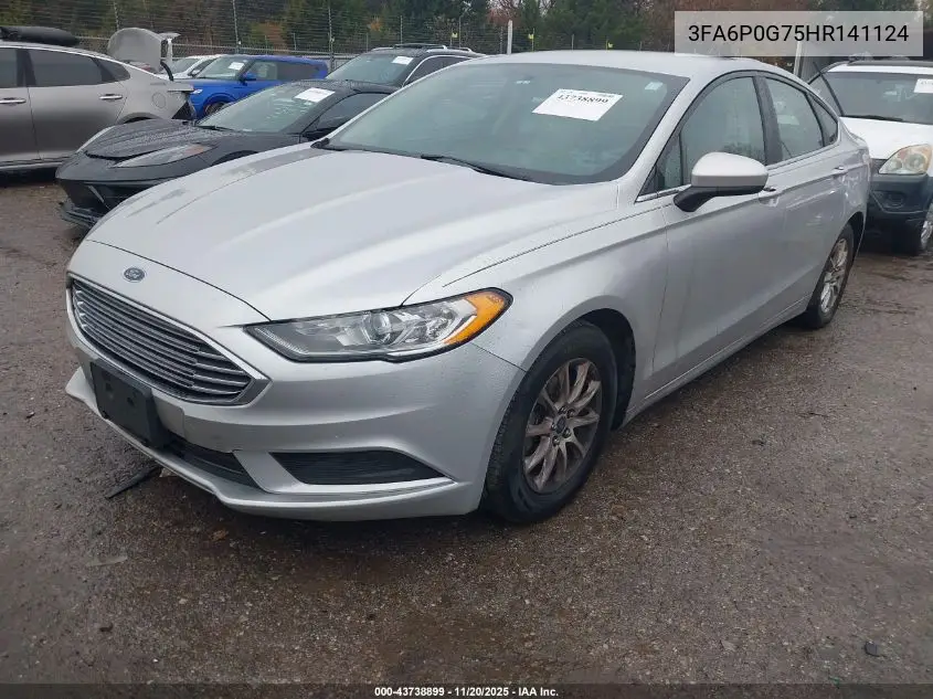 3FA6P0G75HR141124 2017 Ford Fusion S