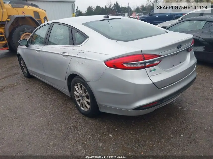 3FA6P0G75HR141124 2017 Ford Fusion S