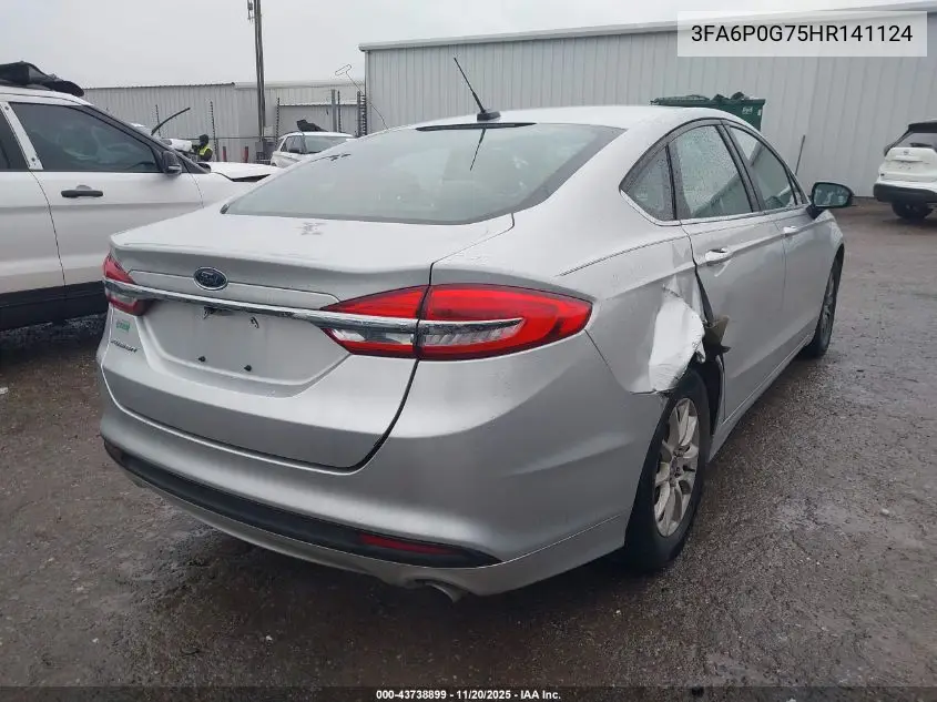 3FA6P0G75HR141124 2017 Ford Fusion S