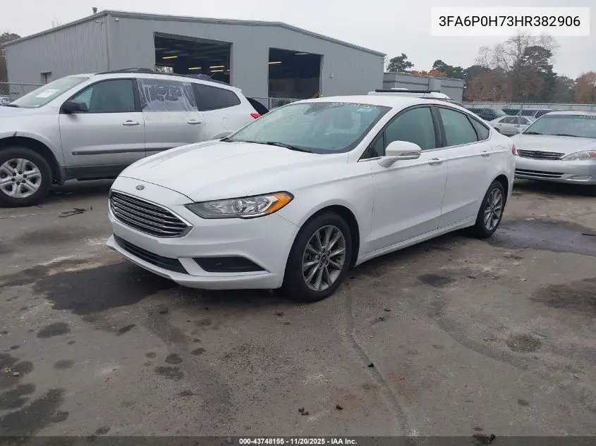 3FA6P0H73HR382906 2017 Ford Fusion Se