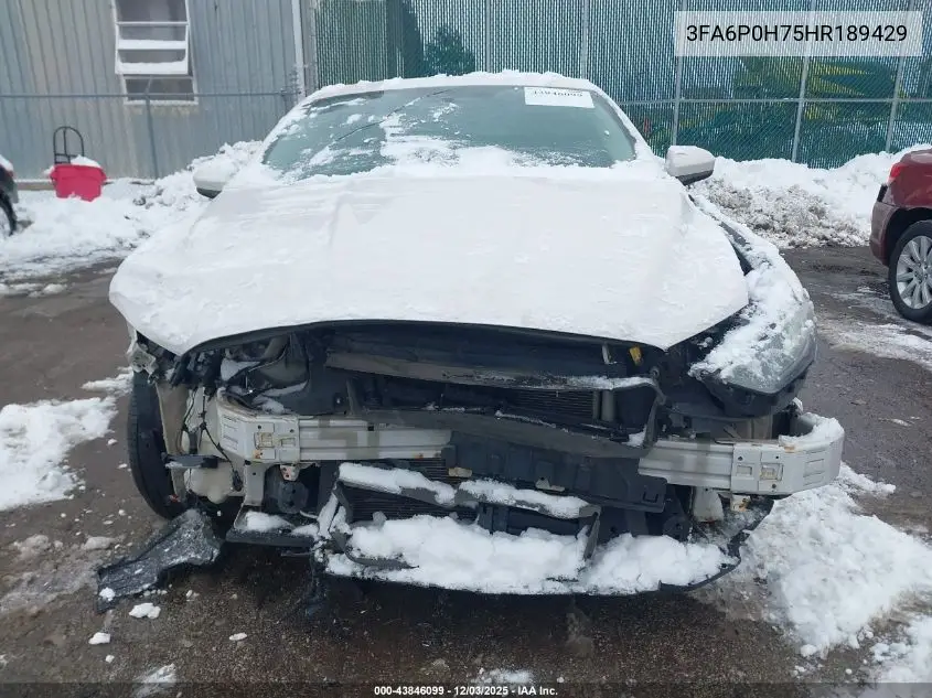 3FA6P0H75HR189429 2017 Ford Fusion Se