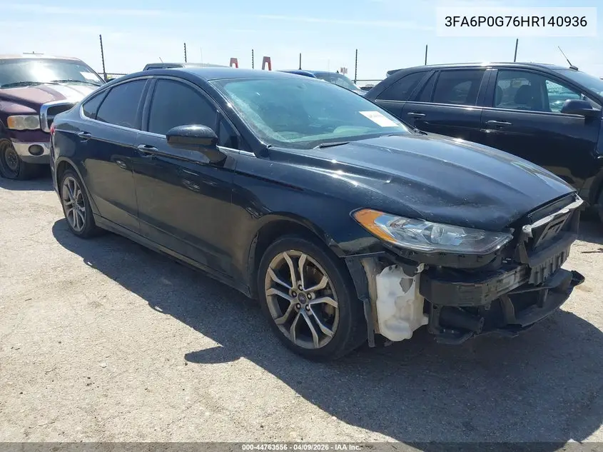 3FA6P0G76HR140936 2017 Ford Fusion S