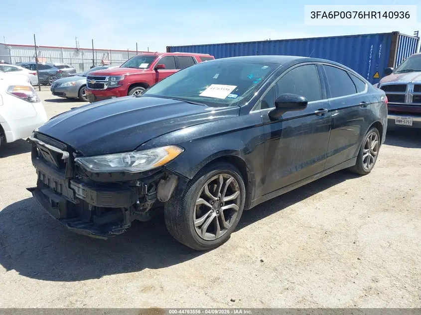 3FA6P0G76HR140936 2017 Ford Fusion S