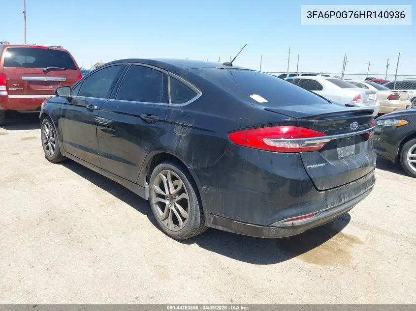 3FA6P0G76HR140936 2017 Ford Fusion S
