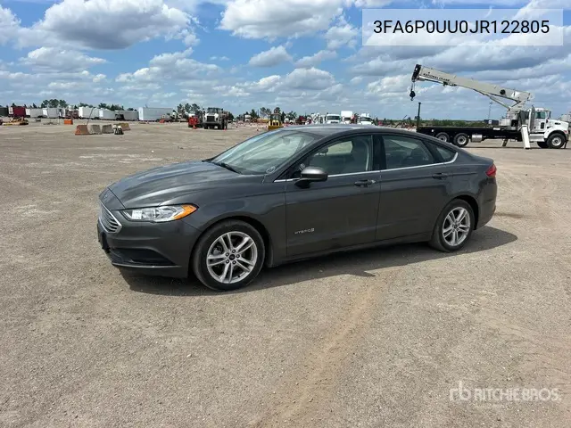 3FA6P0UU0JR122805 2018 Ford Fusion Se 2018 Ford Fusion Se Hybrid Automobile