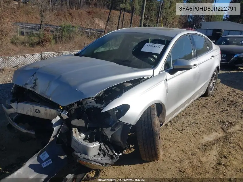 3FA6P0HD8JR222791 2018 Ford Fusion Se