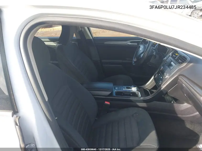 3FA6P0LU7JR234485 2018 Ford Fusion Hybrid Se