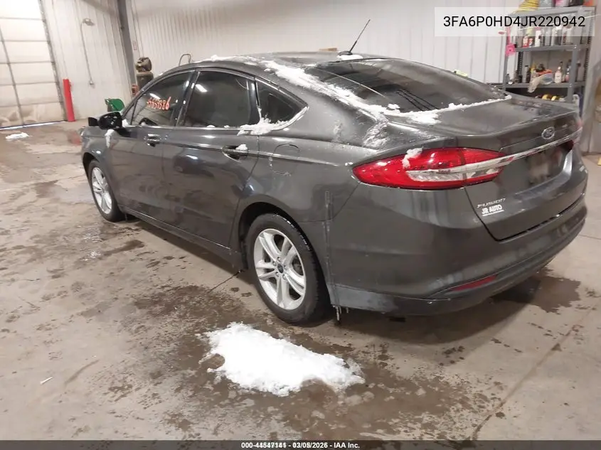 3FA6P0HD4JR220942 2018 Ford Fusion Se