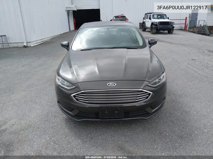 2018 Ford Fusion Hybrid S VIN: 3FA6P0UU0JR122917 Lot: 45481540