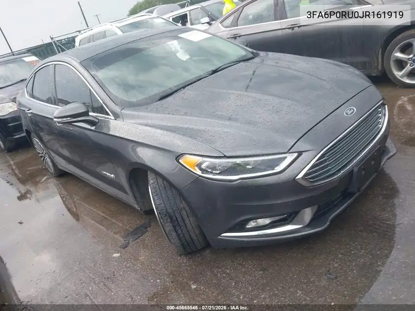 2018 Ford Fusion Hybrid Titanium VIN: 3FA6P0RU0JR161919 Lot: 45665546