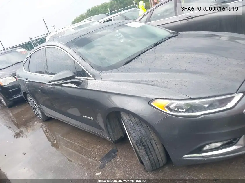 2018 Ford Fusion Hybrid Titanium VIN: 3FA6P0RU0JR161919 Lot: 45665546