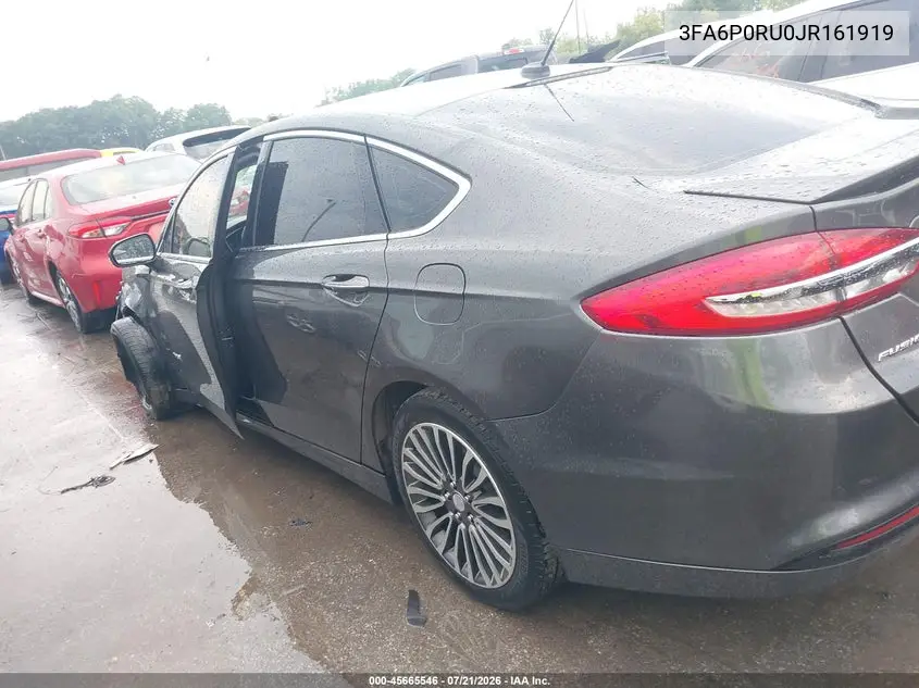 2018 Ford Fusion Hybrid Titanium VIN: 3FA6P0RU0JR161919 Lot: 45665546