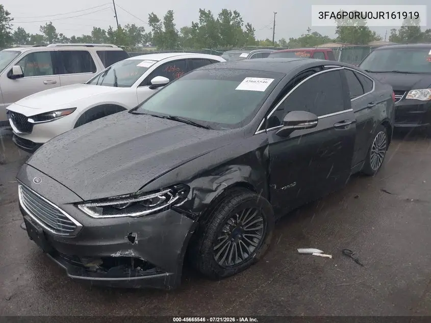 2018 Ford Fusion Hybrid Titanium VIN: 3FA6P0RU0JR161919 Lot: 45665546