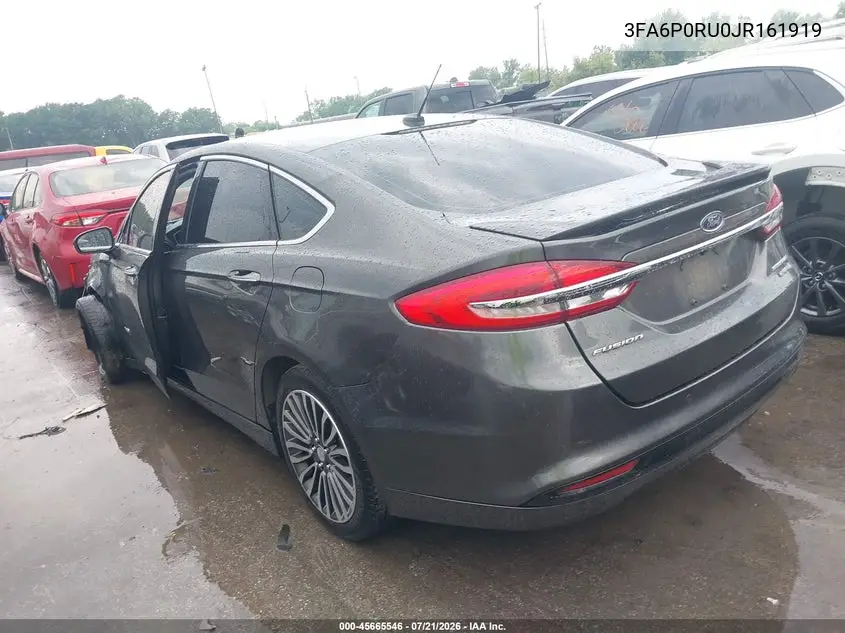 2018 Ford Fusion Hybrid Titanium VIN: 3FA6P0RU0JR161919 Lot: 45665546