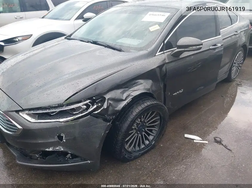 2018 Ford Fusion Hybrid Titanium VIN: 3FA6P0RU0JR161919 Lot: 45665546