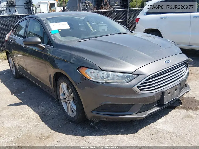 2018 Ford Fusion Se VIN: 3FA6P0H76JR226977 Lot: 45675708