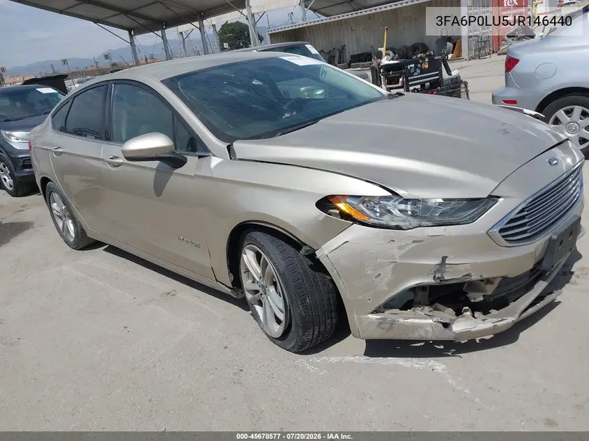 2018 Ford Fusion Hybrid Se VIN: 3FA6P0LU5JR146440 Lot: 45678577