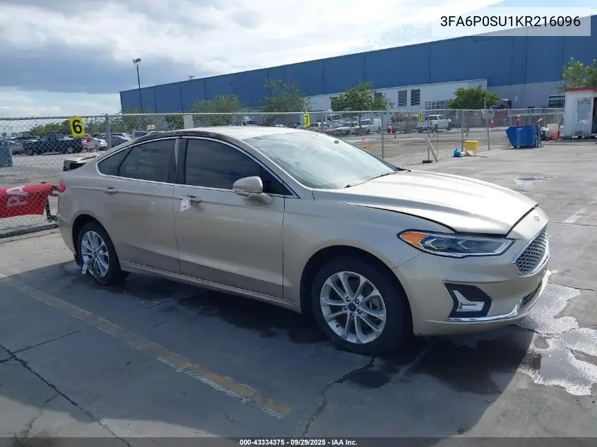3FA6P0SU1KR216096 2019 Ford Fusion Energi Titanium