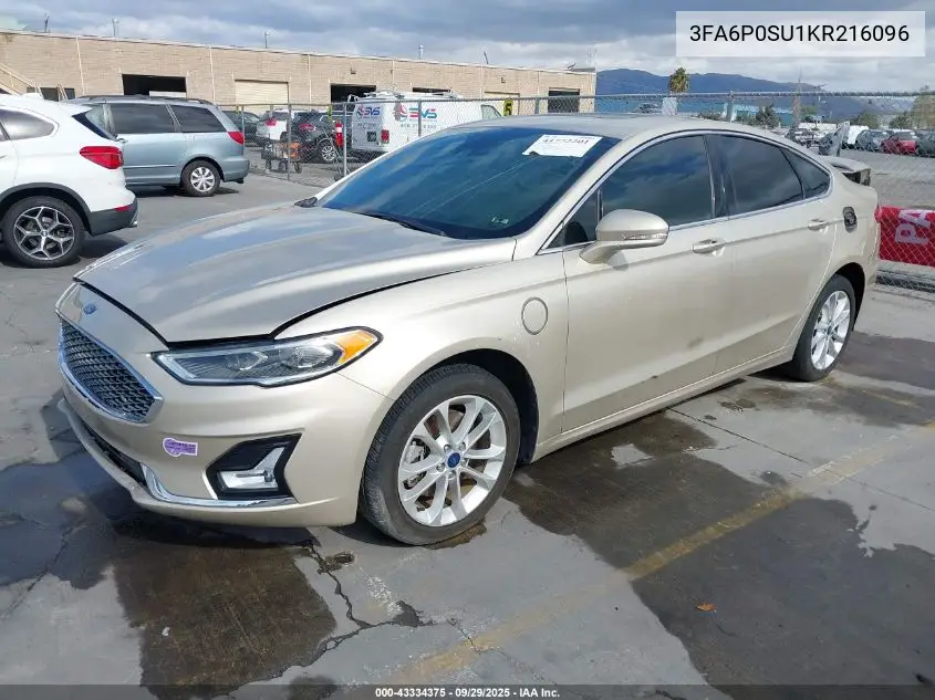 3FA6P0SU1KR216096 2019 Ford Fusion Energi Titanium
