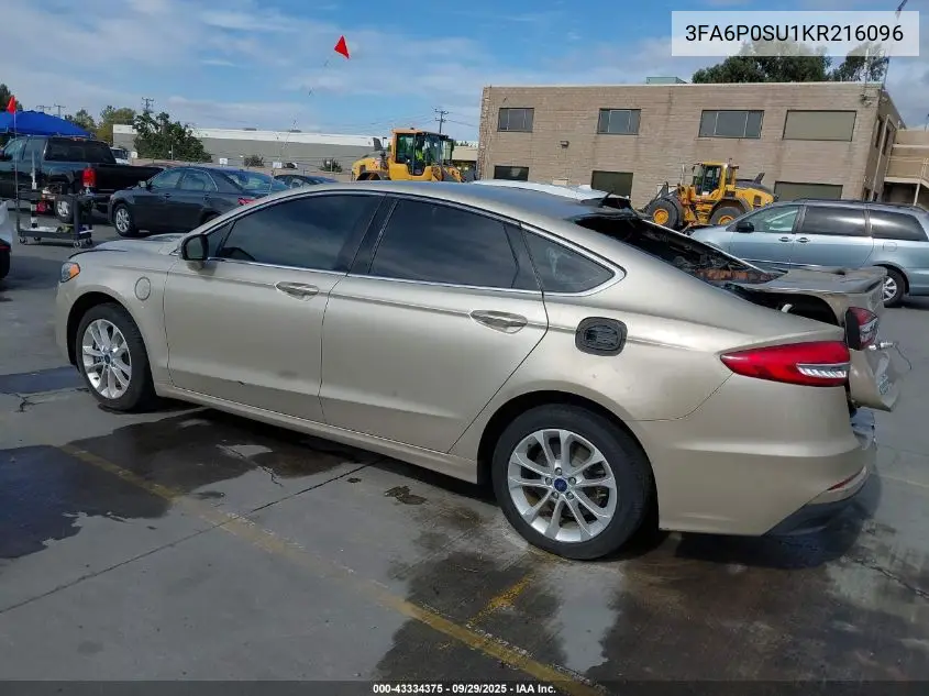 3FA6P0SU1KR216096 2019 Ford Fusion Energi Titanium