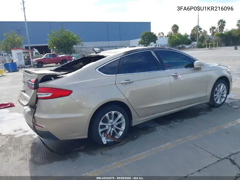 3FA6P0SU1KR216096 2019 Ford Fusion Energi Titanium