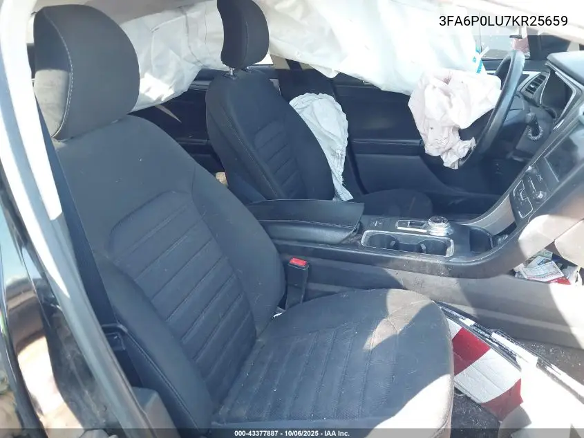 3FA6P0LU7KR256598 2019 Ford Fusion Hybrid Se