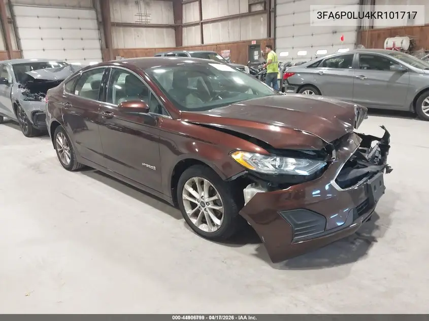 3FA6P0LU4KR101717 2019 Ford Fusion Hybrid Se