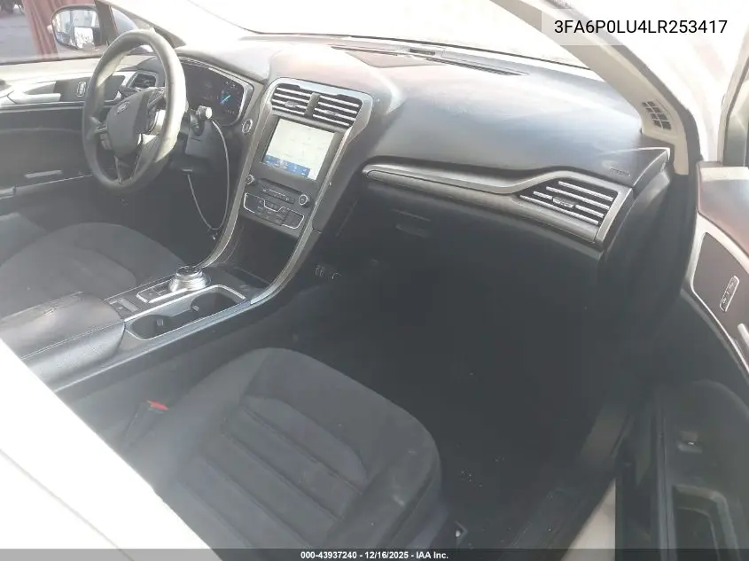 3FA6P0LU4LR253417 2020 Ford Fusion Hybrid Se