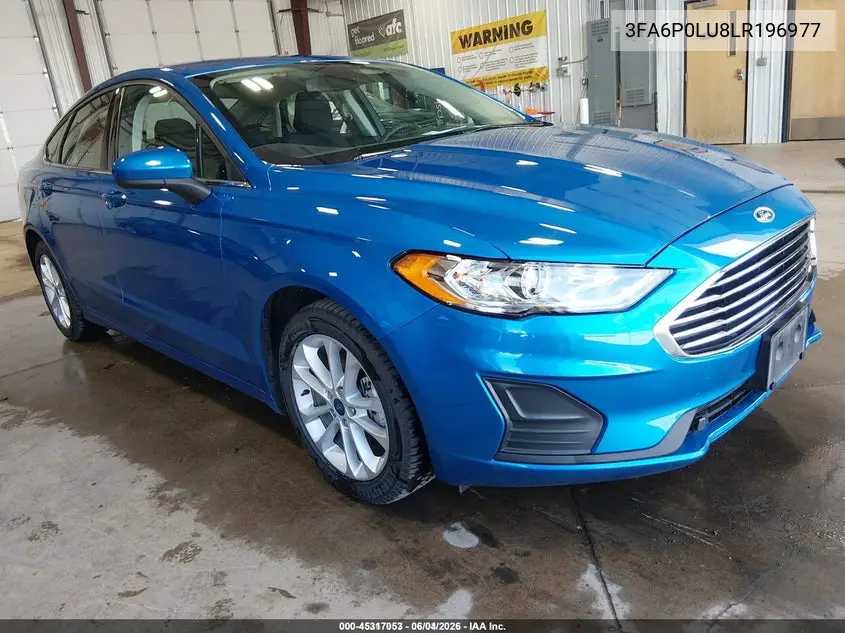 2020 Ford Fusion Hybrid Se VIN: 3FA6P0LU8LR196977 Lot: 45317053