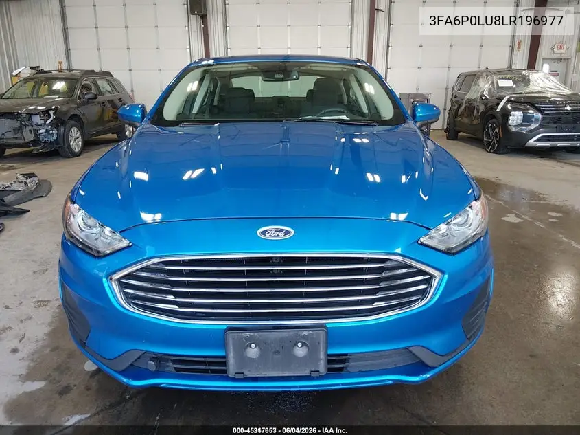 2020 Ford Fusion Hybrid Se VIN: 3FA6P0LU8LR196977 Lot: 45317053