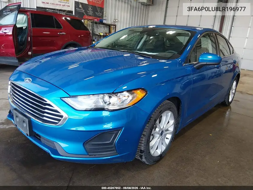 2020 Ford Fusion Hybrid Se VIN: 3FA6P0LU8LR196977 Lot: 45317053