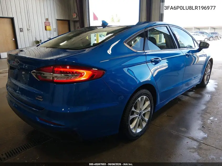 2020 Ford Fusion Hybrid Se VIN: 3FA6P0LU8LR196977 Lot: 45317053