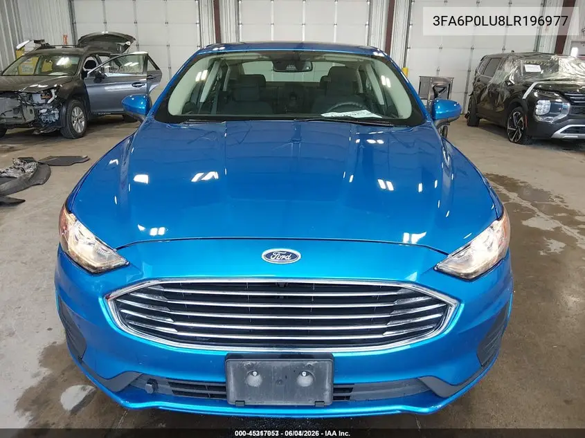 2020 Ford Fusion Hybrid Se VIN: 3FA6P0LU8LR196977 Lot: 45317053