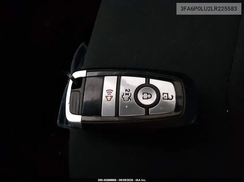 2020 Ford Fusion Hybrid Se VIN: 3FA6P0LU2LR225583 Lot: 45360060