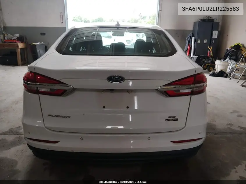 2020 Ford Fusion Hybrid Se VIN: 3FA6P0LU2LR225583 Lot: 45360060