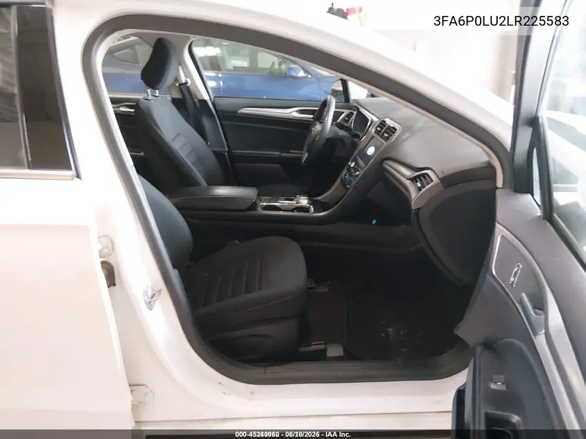 2020 Ford Fusion Hybrid Se VIN: 3FA6P0LU2LR225583 Lot: 45360060