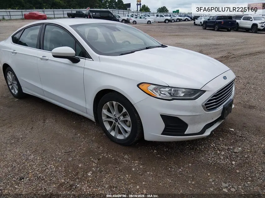 2020 Ford Fusion Hybrid Se VIN: 3FA6P0LU7LR225160 Lot: 45408190
