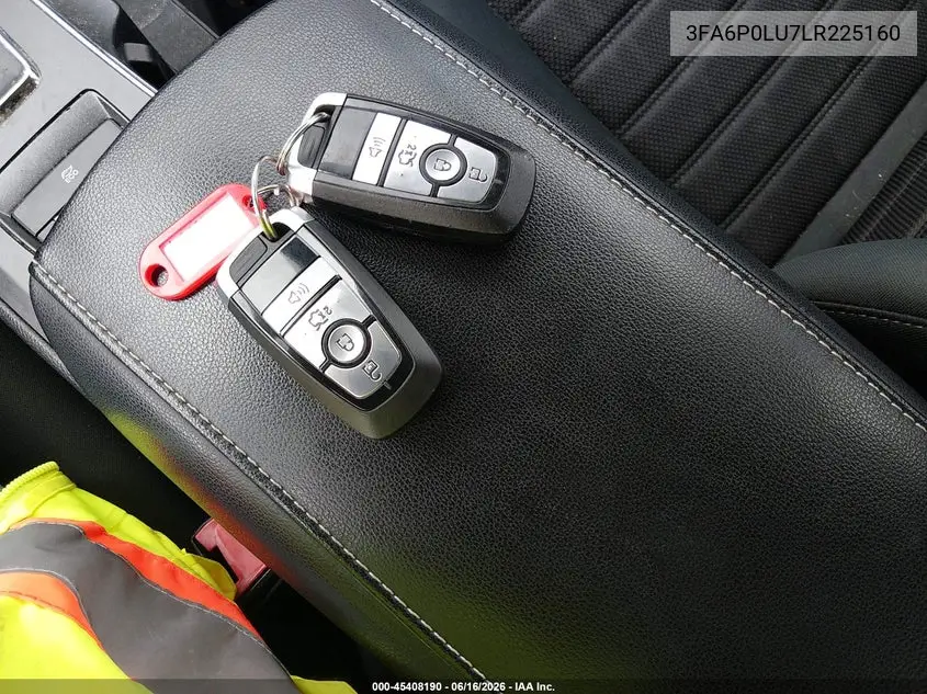 2020 Ford Fusion Hybrid Se VIN: 3FA6P0LU7LR225160 Lot: 45408190