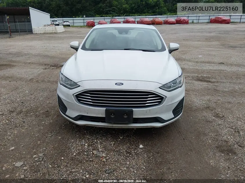 2020 Ford Fusion Hybrid Se VIN: 3FA6P0LU7LR225160 Lot: 45408190