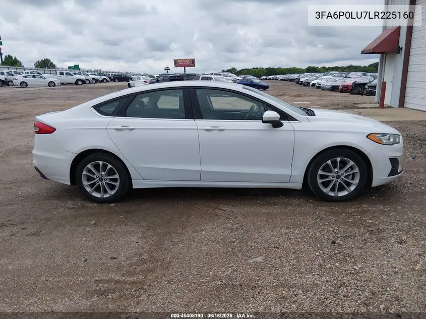 2020 Ford Fusion Hybrid Se VIN: 3FA6P0LU7LR225160 Lot: 45408190