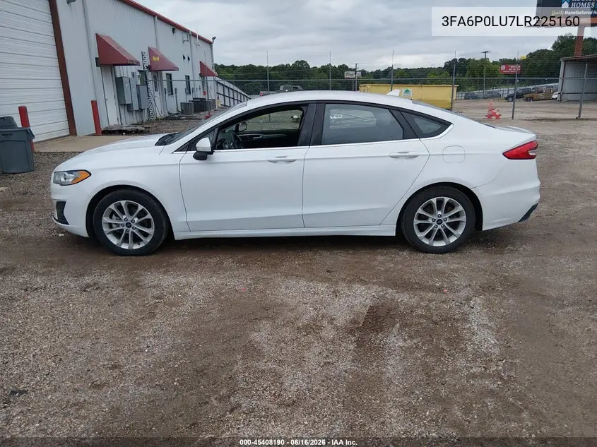 2020 Ford Fusion Hybrid Se VIN: 3FA6P0LU7LR225160 Lot: 45408190